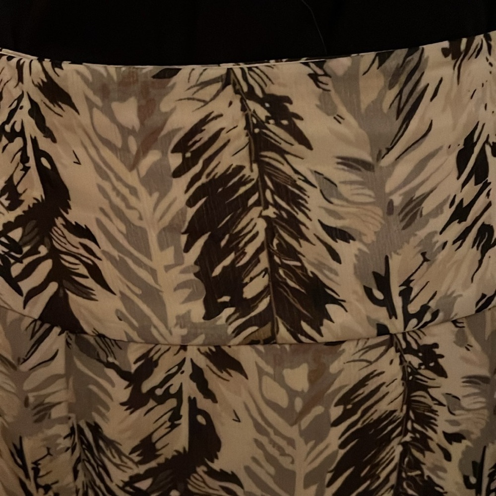 Pendleton Sheer Feather Design Layered Skirt - image 2